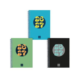 FINOCAM Agenda Escolar Catalan Cool 2026-27 Espiral Pack de 8
