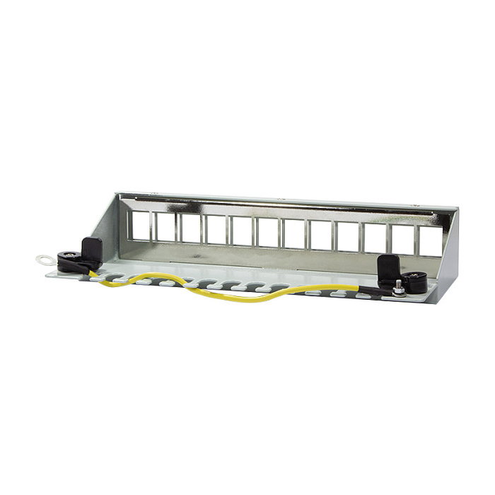 LogiLink NK4052 Panel de parches para montaje en escritorio/superficie para 12 módulos Keystone