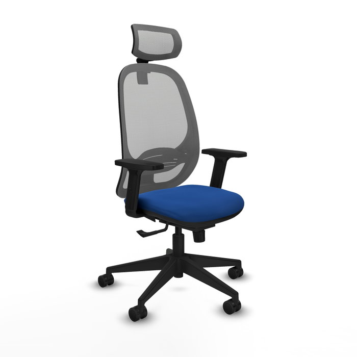 PIQUERAS Y CRESPO Silla de oficina Cilanco con mecanismo Sincro, Azul y Gris PIQUERAS Y CRESPO Silla de oficina Cilanco con mecanismo Sincro, Azul y Gris
