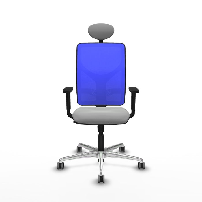 PIQUERAS Y CRESPO Silla de oficina Motilla con mecanismo Sincro Gris claro y Azul PIQUERAS Y CRESPO Silla de oficina Motilla con mecanismo Sincro Gris claro y Azul