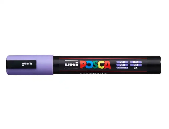 Posca Marcador PC-5M Punta Bala 1,8-2,5 mm Lila Posca Marcador PC-5M Punta Bala 1,8-2,5 mm Lila