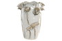 DKD Home Decor Jarrón de Cerámica Blanco 27x27x35 cm