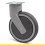 TENTE Rueda Giratoria Levina PL Ø150 Plástico con Aro de Goma Tenteprene sin Freno para Aplicaciones Industriales y Médicas
