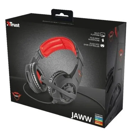AURICULARES CON MICRÓFONO TRUST GAMING GXT 4310 JAWW - DRIVERS 40MM - 36OHM - 108DB - CABLE 1M PARA CONSOLAS / ALARGADOR 1M PARA PC - JACK 3.5MM