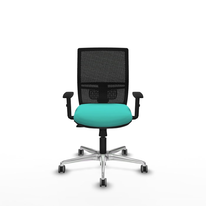 PIQUERAS Y CRESPO Silla de oficina Yunquera Turquesa y Negro con mecanismo Sincro/Traslack PIQUERAS Y CRESPO Silla de oficina Yunquera Turquesa y Negro con mecanismo Sincro/Traslack