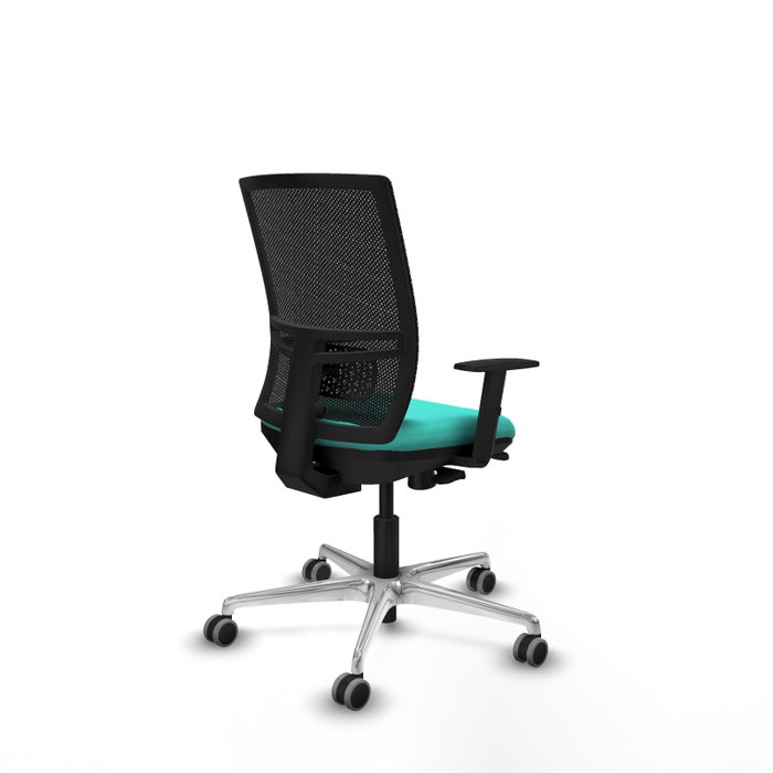 PIQUERAS Y CRESPO Silla de oficina Yunquera Turquesa y Negro con mecanismo Sincro/Traslack PIQUERAS Y CRESPO Silla de oficina Yunquera Turquesa y Negro con mecanismo Sincro/Traslack