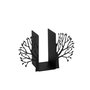 Aberto Design Sujetalibros 7 de Metal Negro, Elegante y Duradero para Estanterías, 148cm