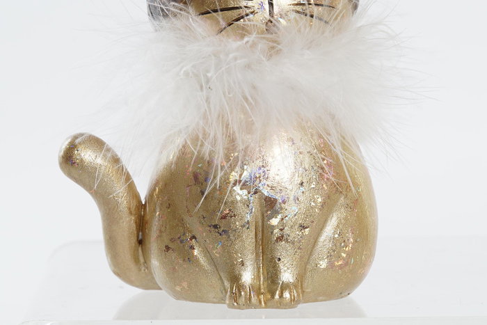 DKD Home Decor Figura de Gato en Resina Surtida (9x6x15 cm) de Dorado y Blanco DKD Home Decor Figura de Gato en Resina Surtida (9x6x15 cm) de Dorado y Blanco