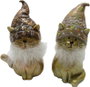DKD Home Decor Figura de Gato en Resina Surtida (9x6x15 cm) de Dorado y Blanco