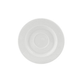 Costa Verde Platillo ECOS para Vajilla en Porcelana Blanca, Diámetro 16 cm, Altura 1 cm (Set de 12)