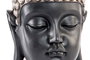 DKD Home Decor Figura de Resina Cabeza de Buda Plateada