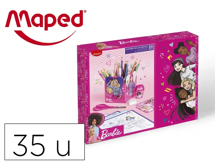 Maped Caja Regalo Barbie 35 Piezas