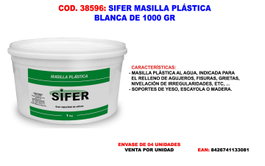 Sifer Masilla Universal Plástica Tapa Grietas Blanco 1000 g