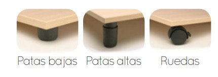 Mobeduc Armario y Cartulinero Haya 602210HPS18 Mueble de Melamina con 2 Estantes y 10 Huecos Horizontales, 3 Casillas Verticales, Puertas y Pies Niveladores - 900x1470x530mm