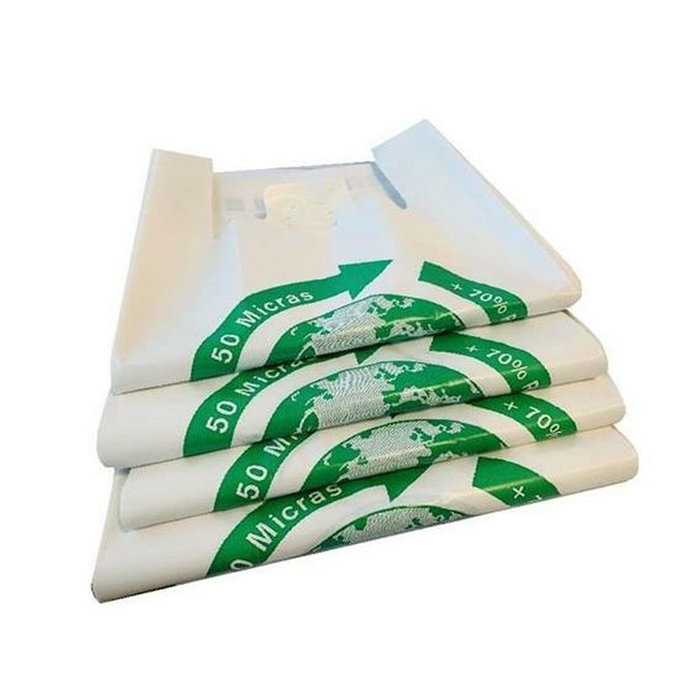 BOLSAS Bolsa de camiseta 85x90 cm 50 micras 70% reciclado BOLSAS Bolsa de camiseta 85x90 cm 50 micras 70% reciclado