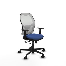 PIQUERAS Y CRESPO Silla de oficina Jorquera Azul Marino y Blanco