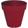 Jardinera redonda RIVIERA LOFT - Plástico - Diámetro 30 cm - Rojo