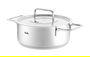 Fissler Pure Profi Cacerola de 24 cm con tapa de metal - Acero inoxidable reciclado - Ref 08612424000/0