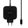 Aisens Cargador 65W USB-C PD3.0 QC3.0 Negro con Cable 1.2m