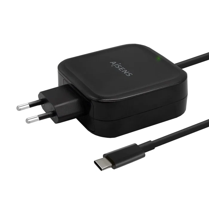 Aisens Cargador 65W USB-C PD3.0 QC3.0 con Cable 1.2m Negro Aisens Cargador 65W USB-C PD3.0 QC3.0 con Cable 1.2m Negro