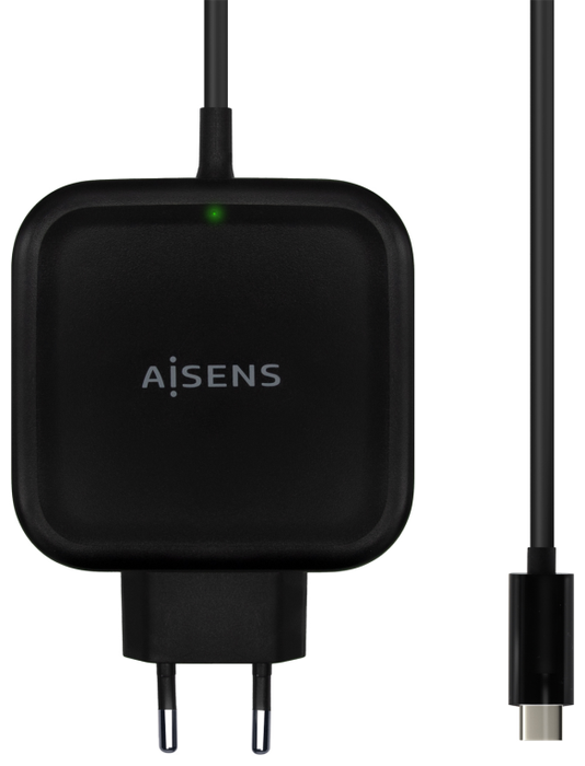 Aisens Cargador 65W USB-C PD3.0 QC3.0 Negro con Cable 1.2m Aisens Cargador 65W USB-C PD3.0 QC3.0 Negro con Cable 1.2m