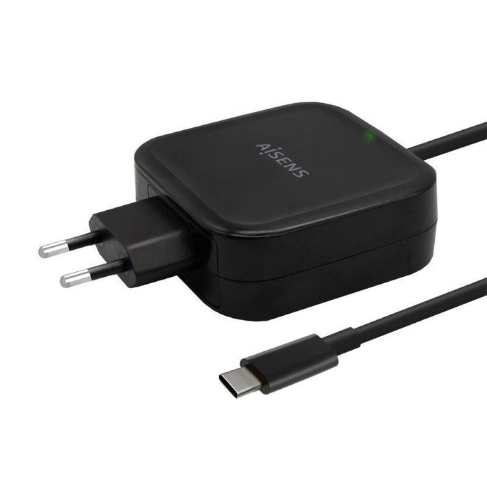 Aisens Cargador 65W USB-C PD3.0 QC3.0 Negro con Cable 1.2m Aisens Cargador 65W USB-C PD3.0 QC3.0 Negro con Cable 1.2m