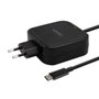 Aisens Cargador 65W USB-C PD3.0 QC3.0 Negro con Cable 1.2m