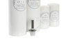 DKD Home Decor Set de Aceitera y Vinagrera de 4 Piezas en Gres y Madera Blanco