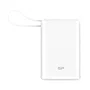 Silicon Power Powerbank CP10 10000mAh Blanco, Batería Externa con Carga Rápida PD, Cable USB-C Integrado, Puertos Duales, Compacto