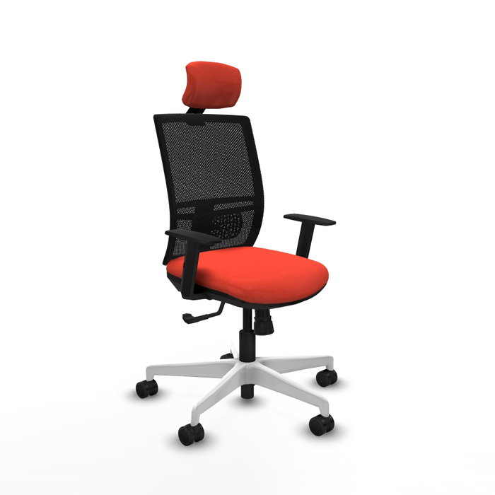 PIQUERAS Y CRESPO Silla de oficina Yunquera con mecanismo Sincro, Naranja oscuro y Negro PIQUERAS Y CRESPO Silla de oficina Yunquera con mecanismo Sincro, Naranja oscuro y Negro