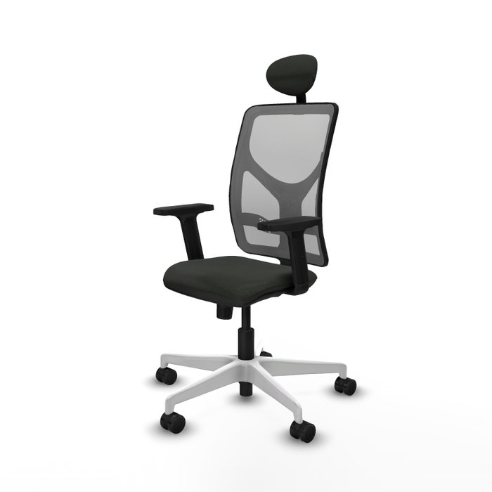 PIQUERAS Y CRESPO Silla de oficina Motilla con mecanismo Sincro, Malla Gris y Tela Negra PIQUERAS Y CRESPO Silla de oficina Motilla con mecanismo Sincro, Malla Gris y Tela Negra
