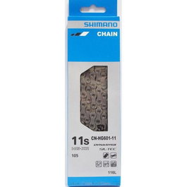 Shimano Cadena 105/SLX 11 velocidades 116 eslabones plata HG-X11