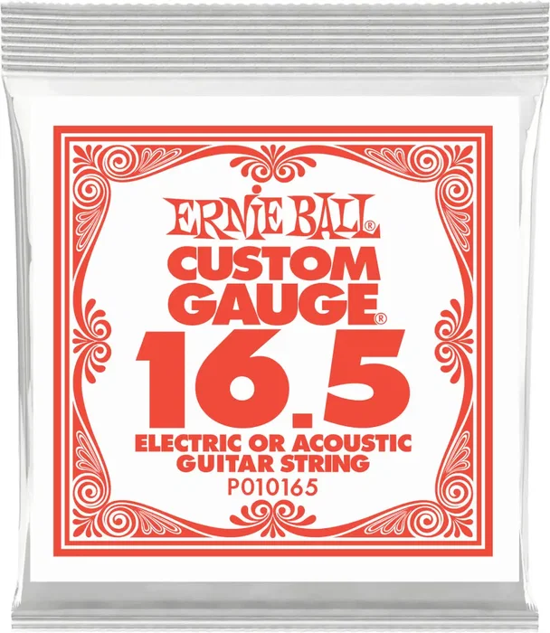Ernie Ball Cuerda Eléctrica Slinky Plana 0.0165 para Guitarra - Alta Calidad y Hermeticidad