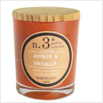 CERABELLA Vela Perf3 Amber-Vainilla 7,5X9Cm 1Ud CERABELLA Vela Perf3 Amber-Vainilla 7,5X9Cm 1Ud
