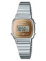 Casio LA670WES-4AEF con esfera marrón y correa gris