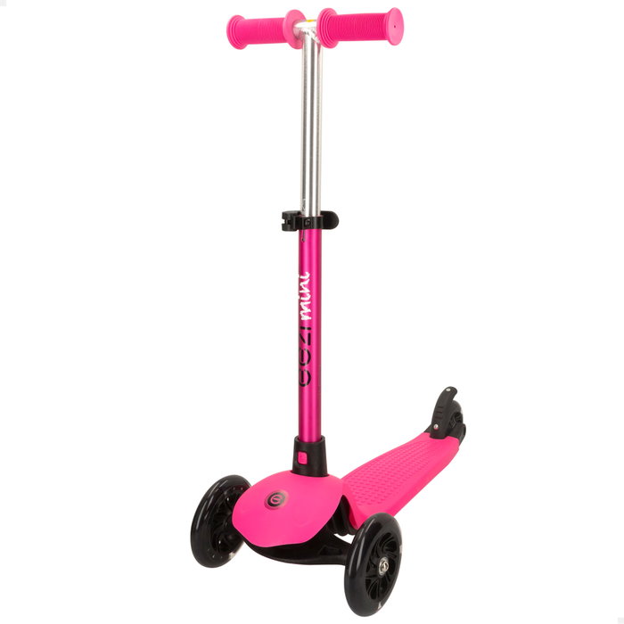 EEZI Patinete infantil de 3 ruedas fucsia con manillar desmontable EEZI Patinete infantil de 3 ruedas fucsia con manillar desmontable