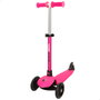 EEZI Patinete infantil de 3 ruedas fucsia con manillar desmontable
