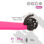 EEZI Patinete infantil de 3 ruedas fucsia con manillar desmontable