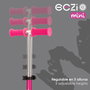 EEZI Patinete infantil de 3 ruedas fucsia con manillar desmontable