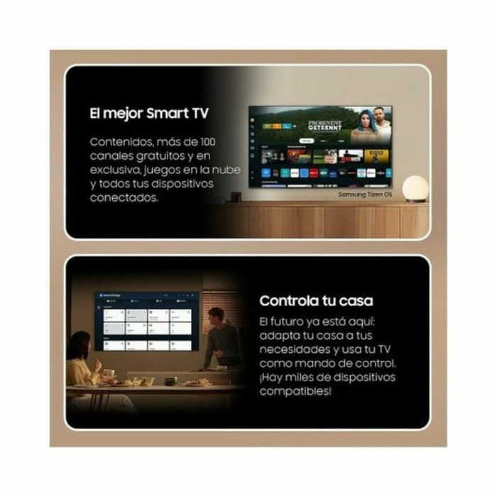 Samsung Q60D QE75Q60DAU Smart TV QLED 75 pulgadas 4K Ultra HD Titanio