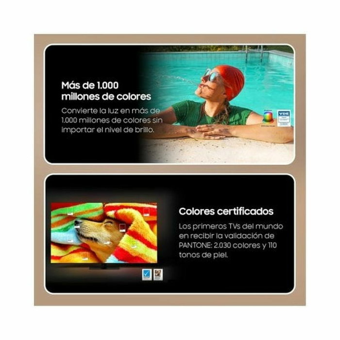 Samsung Q60D QE75Q60DAU Smart TV QLED 75 pulgadas 4K Ultra HD Titanio