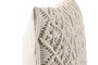 DKD Home Decor Cojín de Algodón Macramé Hecho a Mano Crudo 45x45 cm (Pack de 2)
