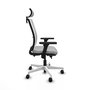 PIQUERAS Y CRESPO Silla de oficina Haches con mecanismo Sincro/Traslack Gris claro/Blanco