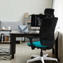 PIQUERAS Y CRESPO Silla de oficina Haches con mecanismo Sincro/Traslack Gris claro/Blanco