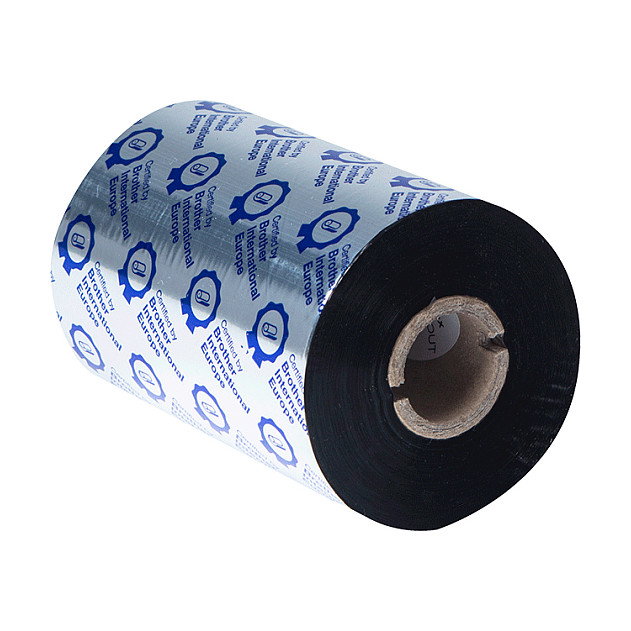 Brother BSS-1D450-110 Pack de 8 Rollos de Cinta de Transferencia Térmica Negro 110mm x 450m