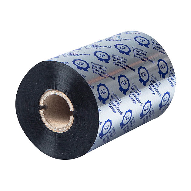 Brother BSS-1D450-110 Pack de 8 Rollos de Cinta de Transferencia Térmica Negro 110mm x 450m