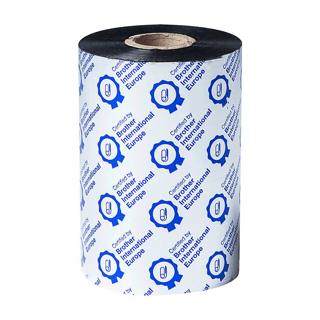 Brother BSS-1D450-110 Pack de 8 Rollos de Cinta de Transferencia Térmica Negro 110mm x 450m