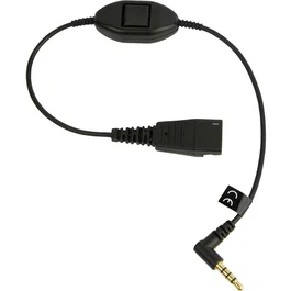 GN Audio Jabra LINK Mobile QD a 3,5 mm con PTT Negro