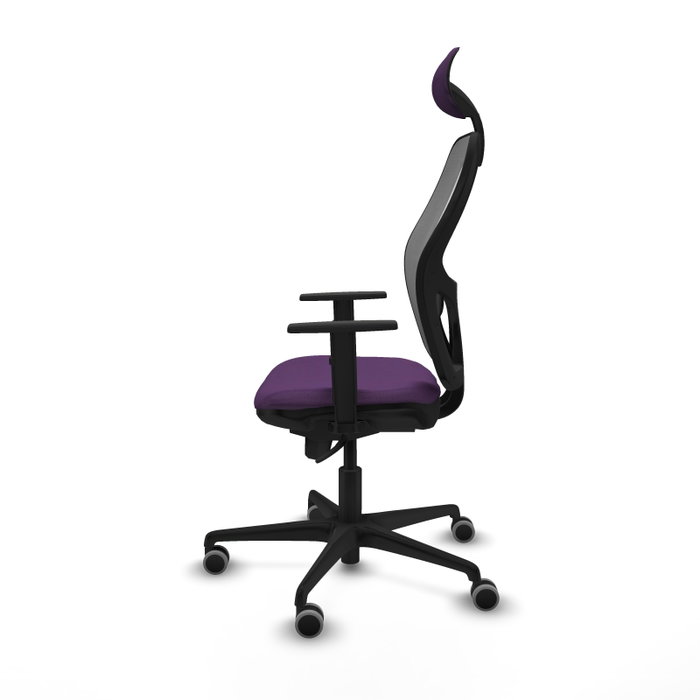 PIQUERAS Y CRESPO Silla de oficina Jorquera Morada y Gris con mecanismo Sincro PIQUERAS Y CRESPO Silla de oficina Jorquera Morada y Gris con mecanismo Sincro
