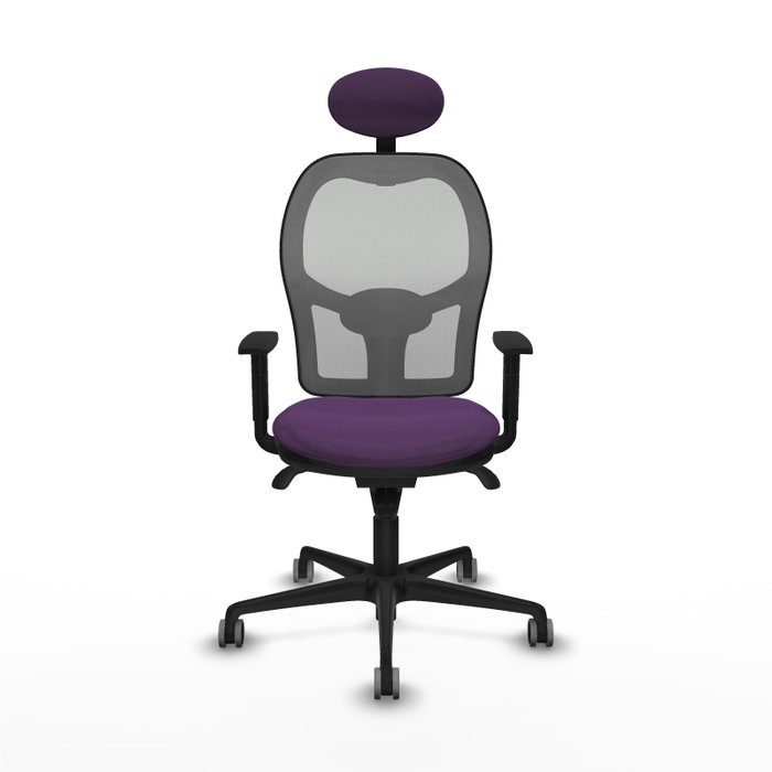 PIQUERAS Y CRESPO Silla de oficina Jorquera Morada y Gris con mecanismo Sincro PIQUERAS Y CRESPO Silla de oficina Jorquera Morada y Gris con mecanismo Sincro